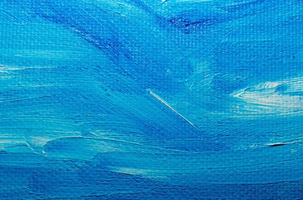 Textur Blaue Olfarbe Auf Leinwand Makro Nahaufnahme Kunst Malerei Stock Photo 232039816