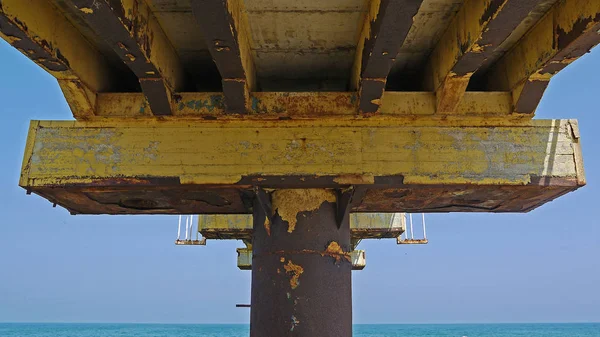 Alte Seebrücke Schwarzen Meer — Stockfoto