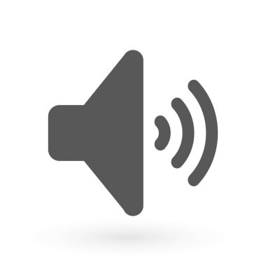 Birim sembolü. Radyo sinyalleriyle iletilen güç vektör simgesi. Üstün kaliteli ses düzeyi öğesi Trendy tarzı izole.