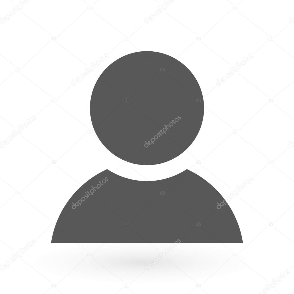 User icon vector isolated. Profile Avatar Vector illustration