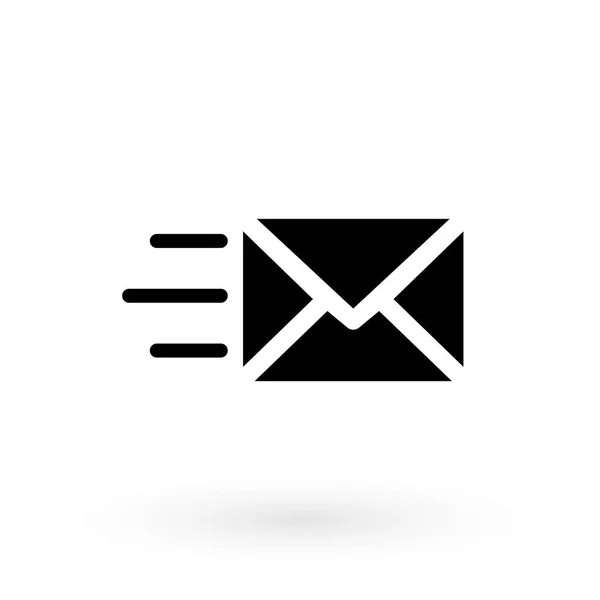 Ikona Obálka Mail Vektorová Ilustrace Styl Plochého Návrhu — Stockový vektor