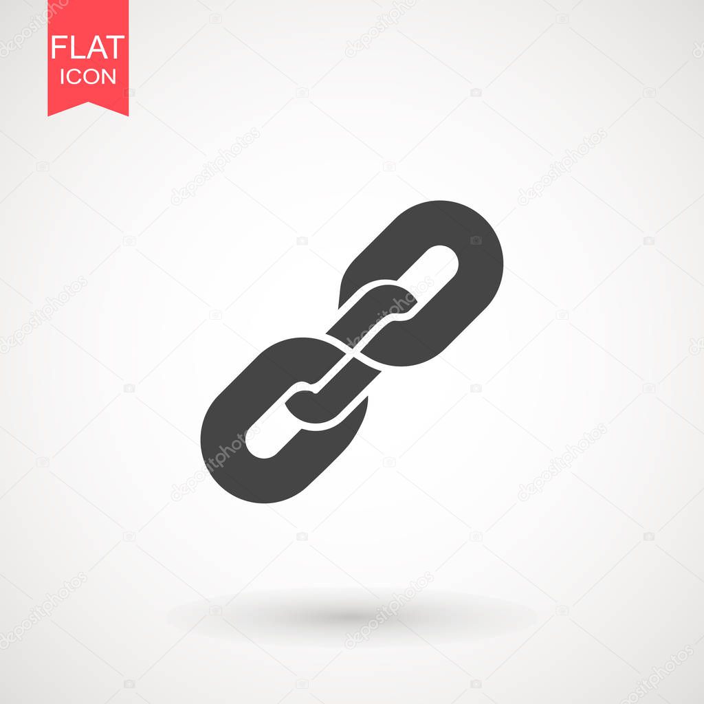 Chain Icon in trendy flat style isolated on grey background. Connection symbol for your web site design, logo, app, UI. Vector illustration, EPS10.