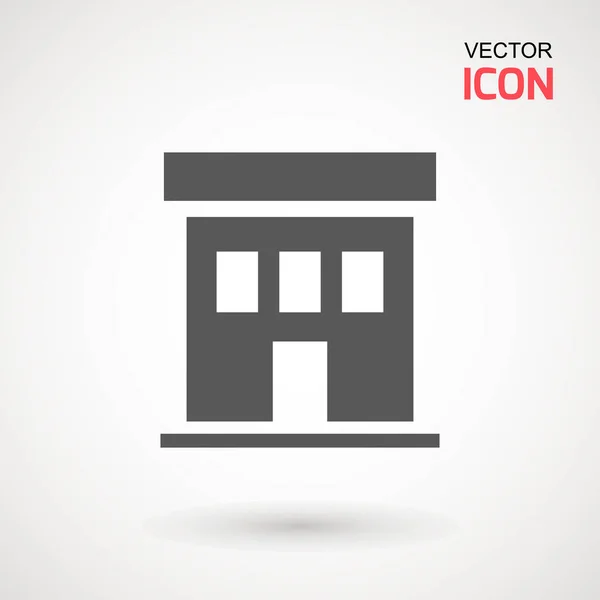 Icône Bâtiment Bureau Musée École Hôpital Icône Hôtel Illustration Vectorielle — Image vectorielle