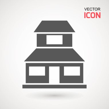 ev. Simge vektör. Basit düz sembolü. Resimde piktogram