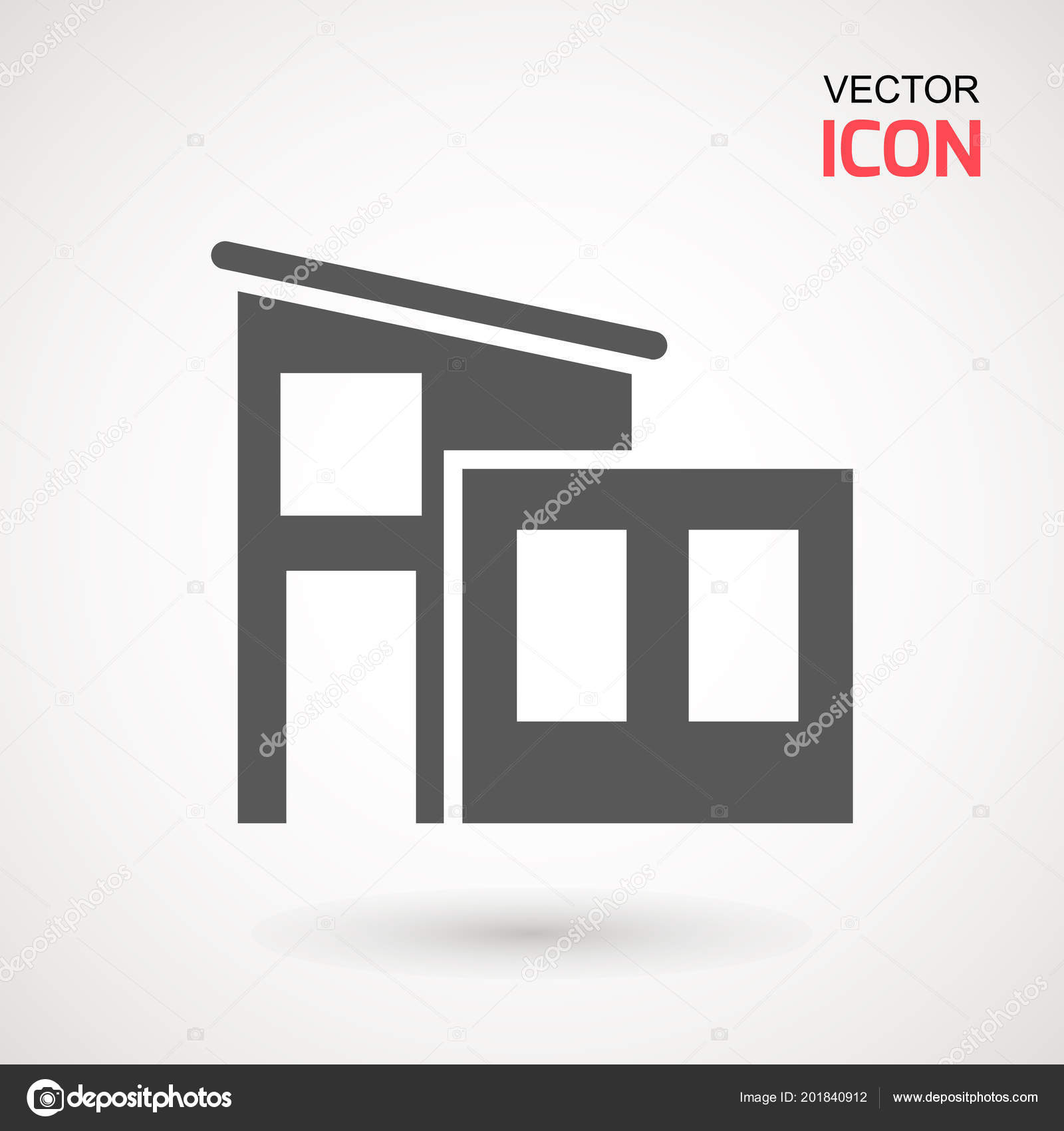 House Icon Vector Simple Flat Symbol Illustration Pictogram