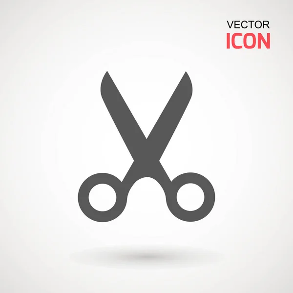 Tijeras Con Icono Líneas Corte Corte Tijeras Icono Ilustración Vectorial — Vector de stock