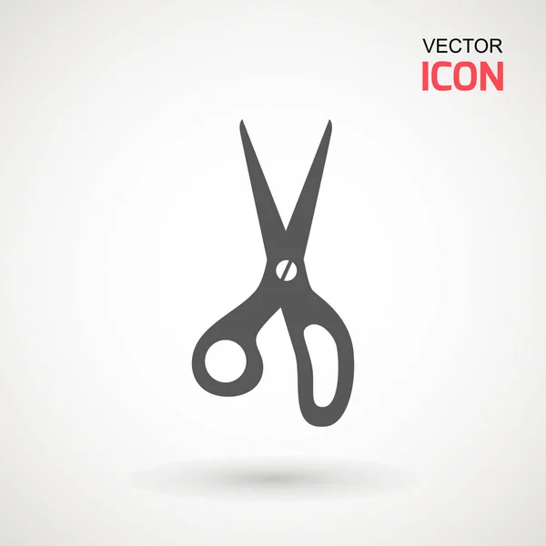 Icono de tijeras. Corte de tijeras icono. Ilustración vectorial. Aislado sobre fondo blanco. Elemento de diseño web — Vector de stock