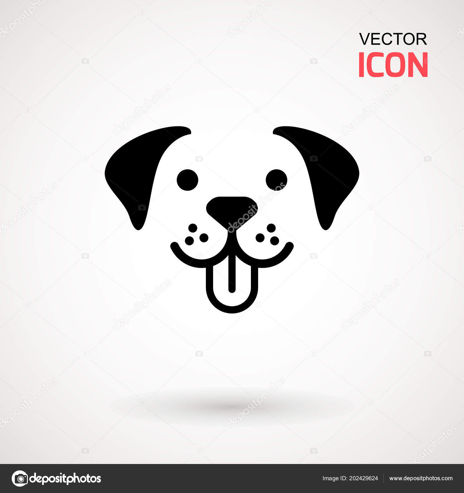 Dog Head Icon Flat Style Cartoon Dog Face Vector Illustration Stock Vector Image by ©aygunaliyeva #202429624 Dog Head Icon Flat Style Cartoon Dog Face Vector Illustration Stock Vector Image by ©aygunaliyeva #202429624