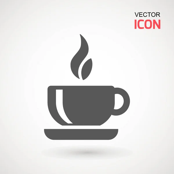Icône Tasse Café Icône Café Vectoriel Simple Illustration Vectorielle Isolée — Image vectorielle