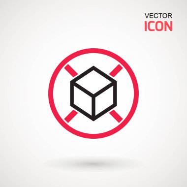 Şekersiz vektör simgesi yok. Şeker eklenmemiş ürün paketi tasarımı için daire simgesindeki vektör şeker küpleri