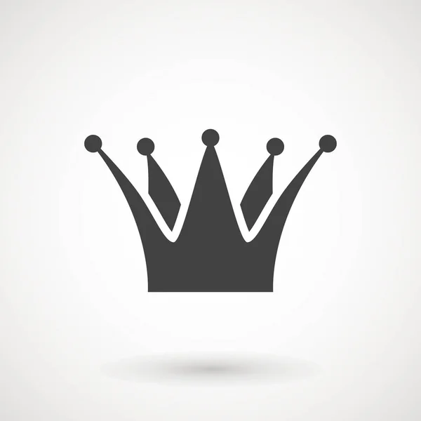 Ікона Корони Модному Пласкому Стилі Ізольована Білому Тлі Символ Crown — стоковий вектор