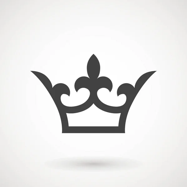 白い背景に分離されたトレンディなフラット スタイルの王冠アイコン あなたの Web サイトのデザイン アプリ の王冠のシンボル ベクトル図 Eps10 — ストックベクタ