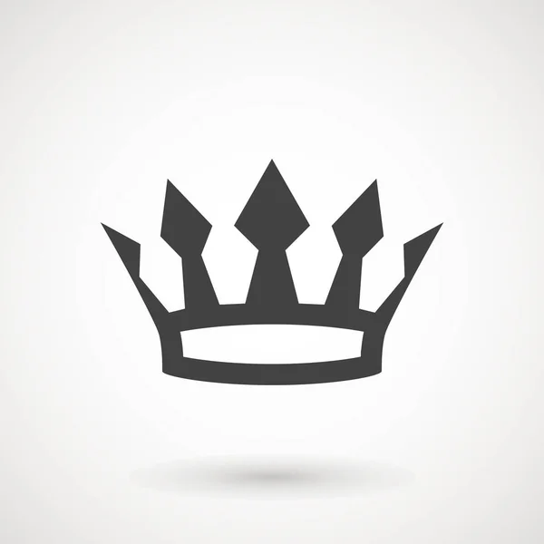 Crown Ikona Moderní Plochý Izolovaných Bílém Pozadí Crown Symbol Pro — Stockový vektor
