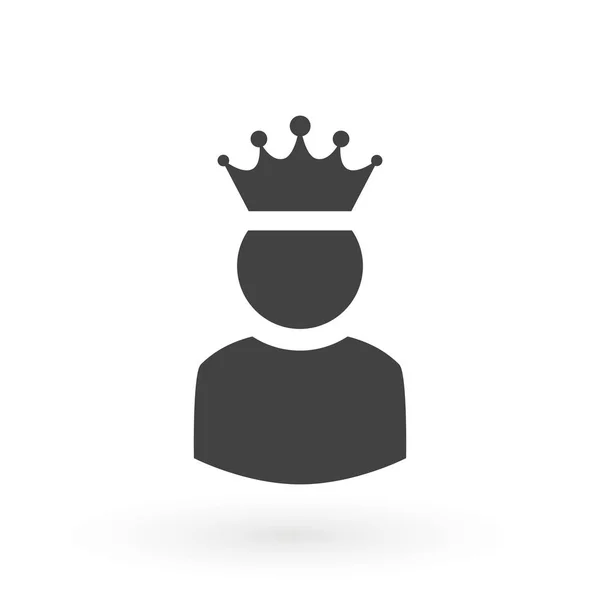 Elemento Design Logotipo Ícone Usuário Rei Ícone Administração Administrador Assinatura — Vetor de Stock