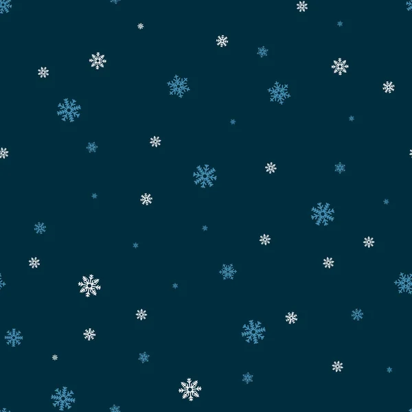 Безшовні Сніжинки Шаблон Сніг Білому Тлі Абстрактних Шпалерах Упаковка Прикраси — стоковий вектор
