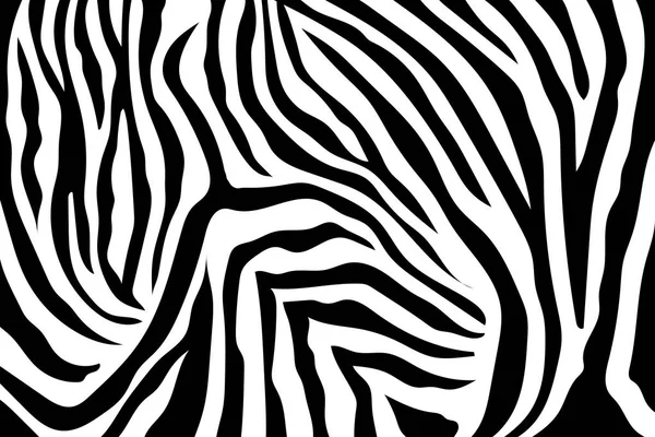 Zebra çizgili desen. Zebra baskı, hayvan cilt, kaplan şeritleri, soyut desen, satır arkaplanı, kumaş. Şaşırtıcı elle çizilmiş vektör çizim. Poster, afiş. Siyah-beyaz sanat tek renkli