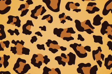 Leopar desensiz. Hayvan izi. Vektör arkaplanı.