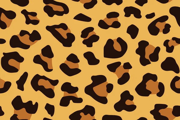 豹无缝图案 动物的指纹矢量背景 — 图库矢量图片