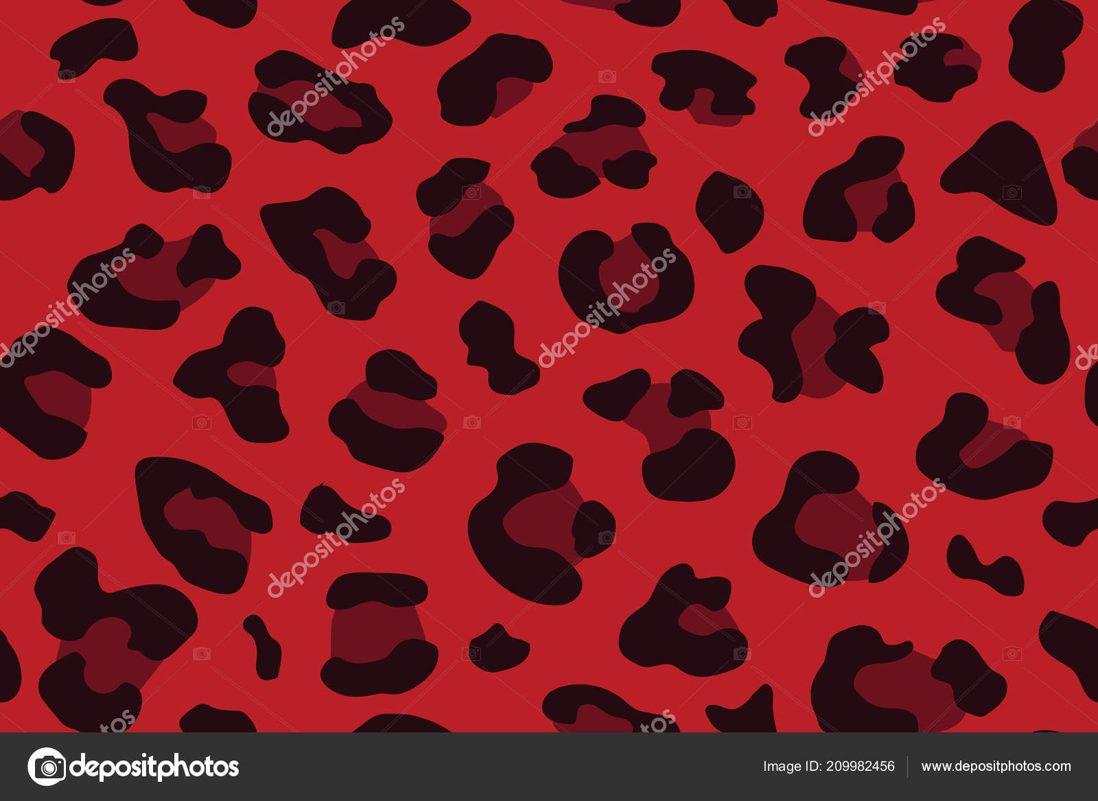 Red Zebra Print Background