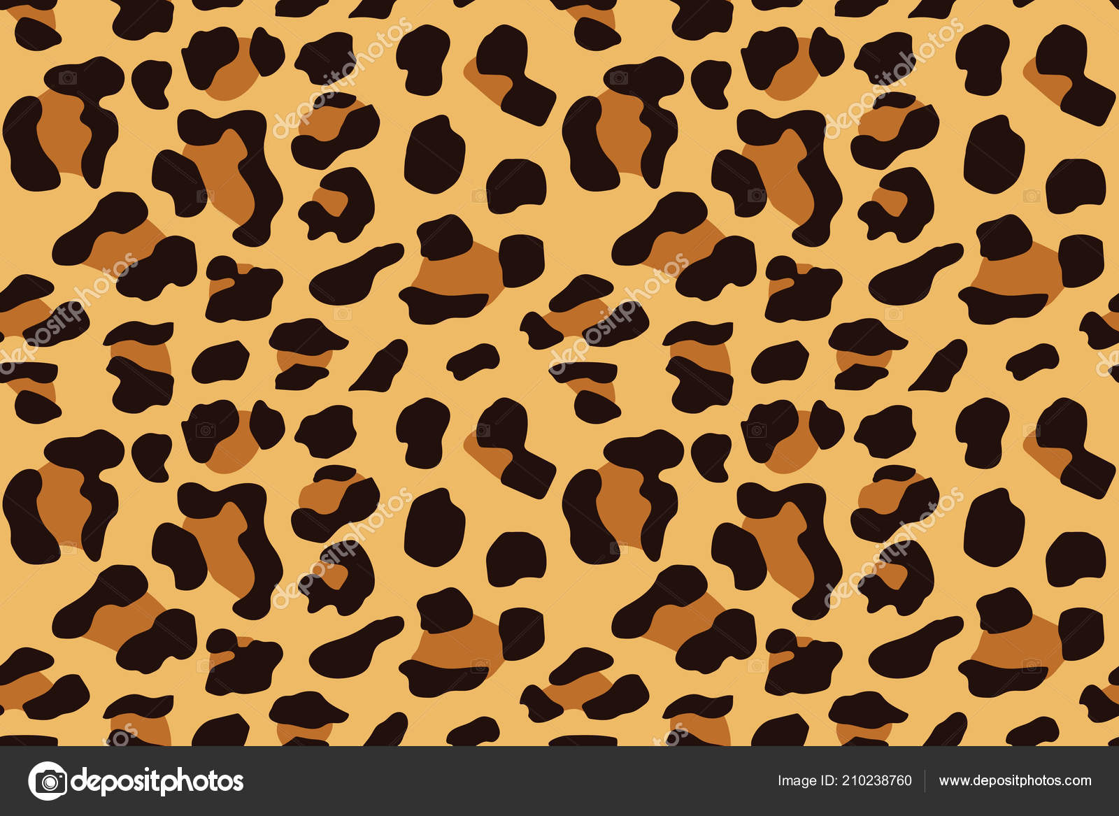 Leopard Seamless Pattern Animal Print Vector Background Stock Vector Image  by ©aygunaliyeva #210238760