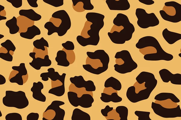 Bezešvé Leopardí Vzory Zvířecí Pozadí Vektoru — Stockový vektor