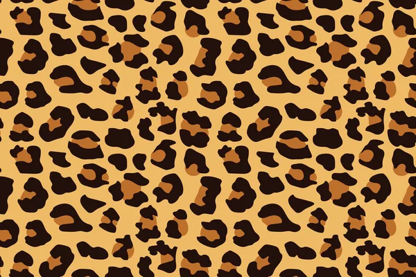 Padrão Sem Costura Leopardo Impressão Animal Fundo Vetorial — Vetor de Stock