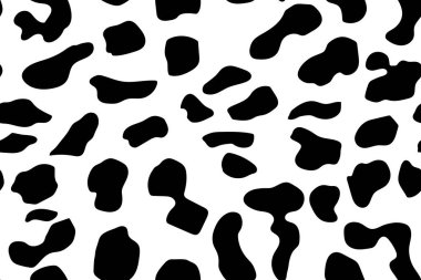 Leopar seamless modeli. Beyaz ve siyah sorunsuz. Hayvan yazdırma. Vektör arka plan.