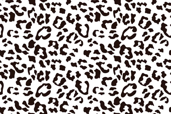 Леопардовый бесшовный рисунок. Бело-черная безморская. Отпечатки животных. Векторный фон — стоковый вектор