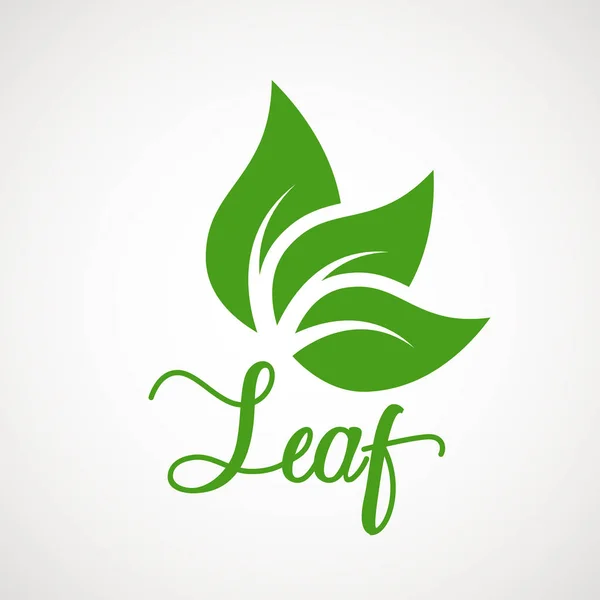 Diseño Vectores Logotipo Hoja Verde Diseño Del Paisaje Jardín Planta — Vector de stock
