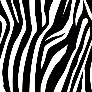 Zebra çizgili Seamless modeli. Zebra baskı, hayvan cilt, kaplan şeritleri, soyut desen, satır arkaplanı, kumaş. Şaşırtıcı elle çizilmiş vektör çizim. Poster, afiş. Siyah-beyaz sanat, tek renkli