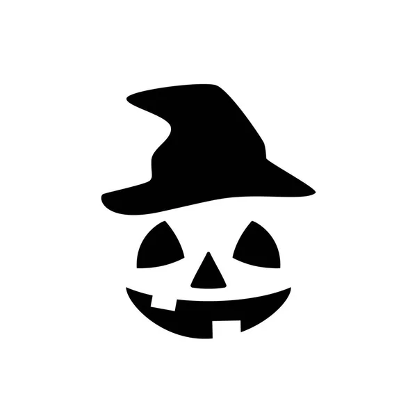 Halloween Kürbisgesichter Ikonen Gesetzt Gruselige Gesichter Isoliert Auf Weißem Hintergrund — Stockvektor