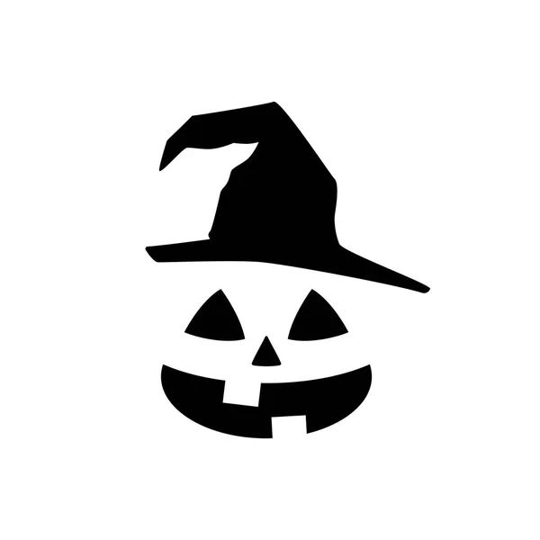 Иконки Тыквенных Лиц Хэллоуин Страшные Лица Изолированы Белом Фоне Шаблон — стоковый вектор