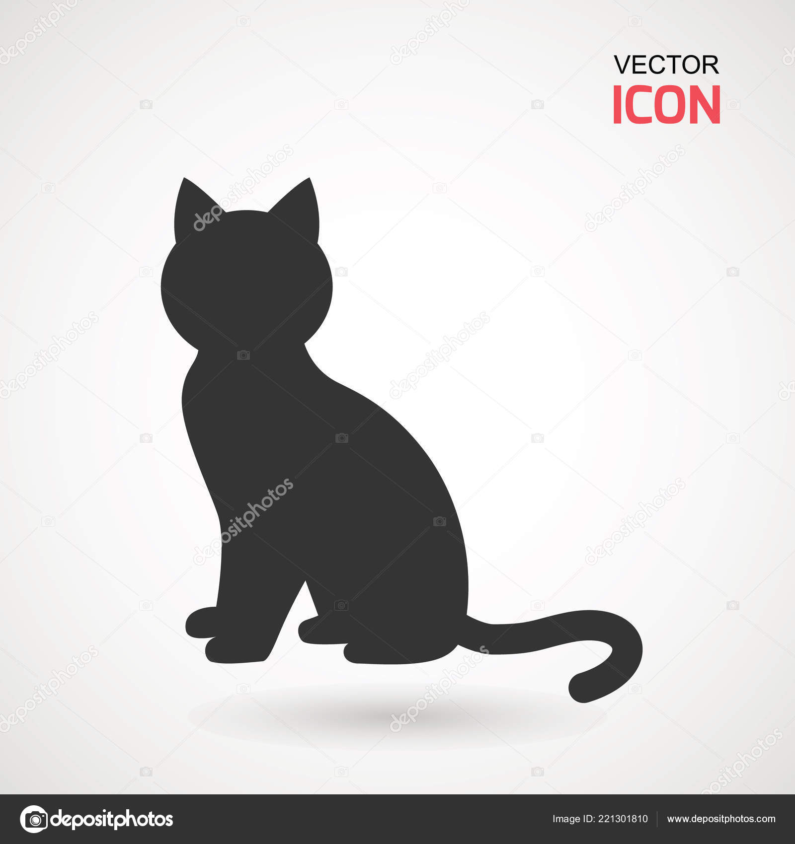 猫のアイコン 猫のベクター アイコンのシルエット ペット イラスト ストックベクター C Aygunaliyeva