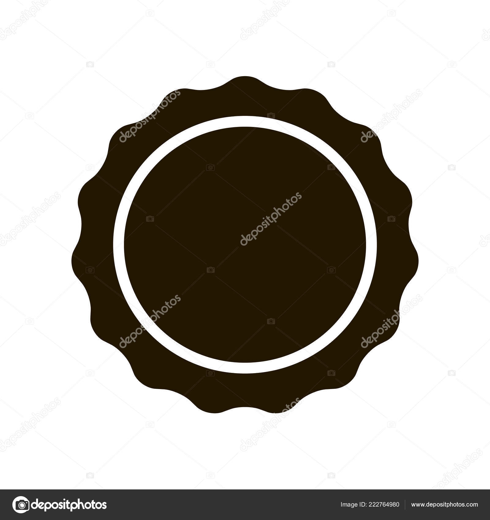 Blank Stamp Logo Isolated Vector Illustration Stock Vector Image Pertaining To Blank Seal Template