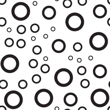 Polka Dot Seamless modeli. Küçük daire desenli sorunsuz arka plan. Puantiyeli kumaş. Retro vektör arka plan veya desen. Beyaz arka plan üzerinde rahat şık siyah circletexture. Vektör arka plan.