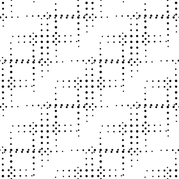 Circle Seamless Pattern Geometric Dots Deco Art Seamless Design — Stock Vector
