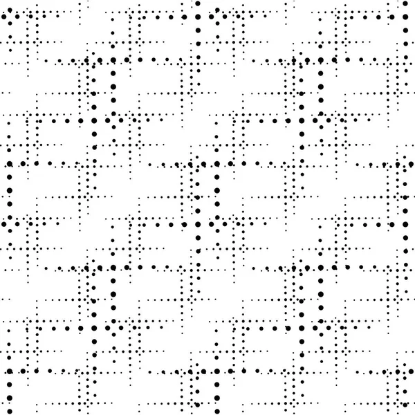 Circle Seamless Pattern Geometric Dots Deco Art Seamless Design — Stock Vector