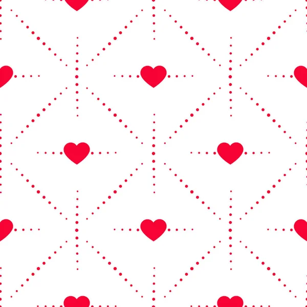 Corazones Patrón Sin Costura Del Corazón Corazón Colorido Diseño Embalaje — Vector de stock