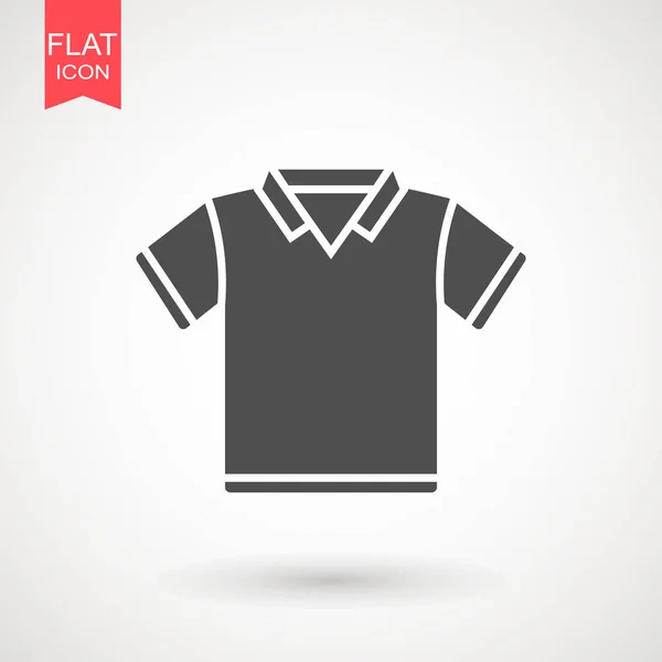 Shirt Pictogram Tshirt Platte Ontwerp Shirt Slijtage Mode Voorraad Vector — Stockvector