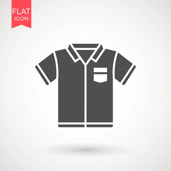 Shirt Pictogram Tshirt Platte Ontwerp Shirt Slijtage Mode Voorraad Vector — Stockvector