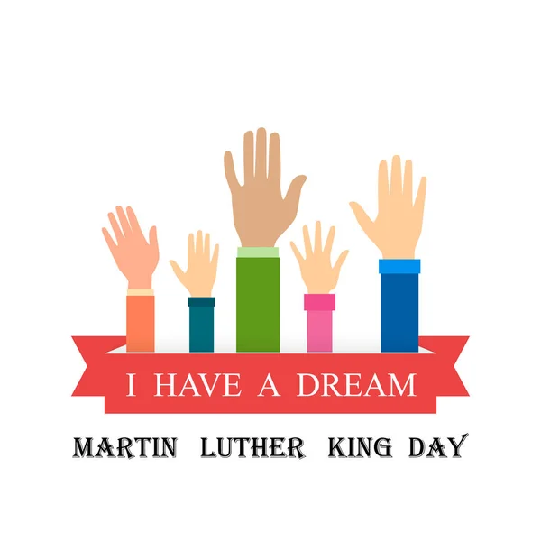 Martin-Luther-Königstag. Vektor Illustration des stilvollen Textes für Martin Luther King Day Hintergrund. — Stockvektor