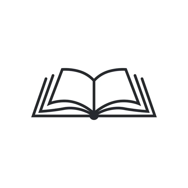 Kitap simge vektör, katı illüstrasyon, üzerinde beyaz izole piktogram. Kitap logo