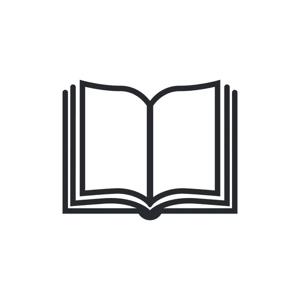 Kitap simge vektör, katı illüstrasyon, üzerinde beyaz izole piktogram. Kitap logo