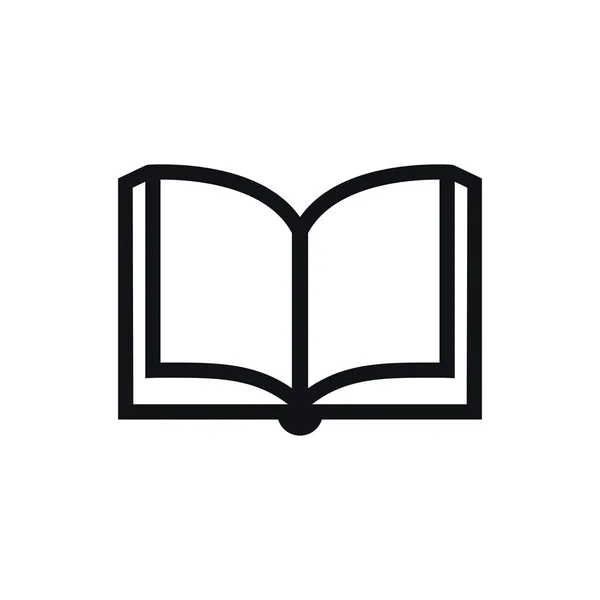 Vektorové Ikony Knihy Solidní Obrázek Piktogram Izolované Bílém Kniha Logo — Stockový vektor