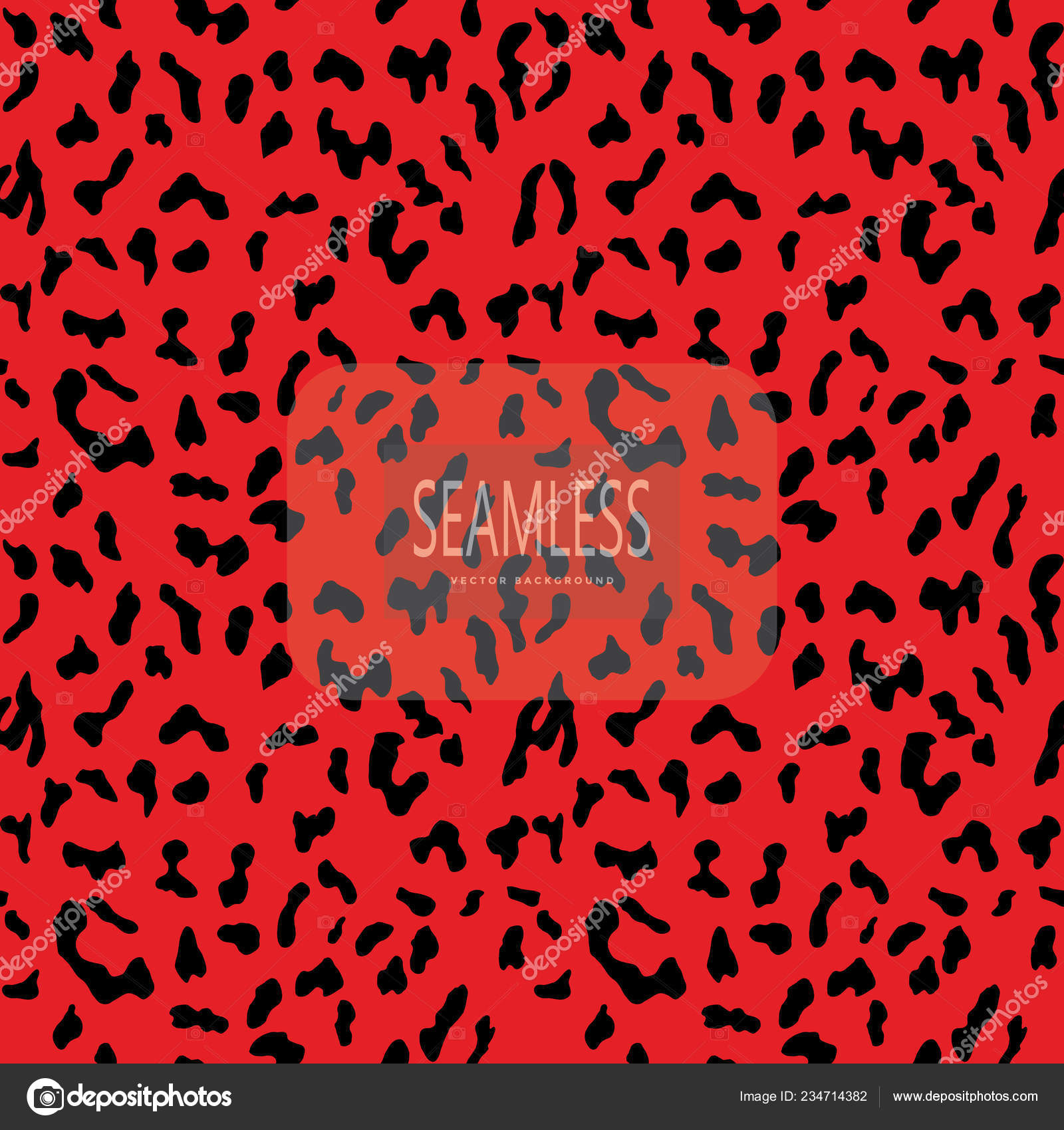 red and black animal print