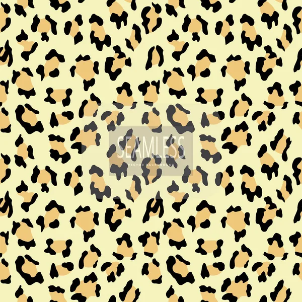 Leopard Seamless Pattern Animal Print Vector Background Animal Skin Tiger — Stock Vector