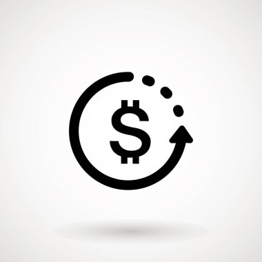 para transferi simgesi simgesi. Döviz Alım Satım, finansal yatırım Servisi, geri geri ödeme nakit gönderebilir ve mobil ödeme kavramı alabilirsiniz. satır simge vektör çizim - vektör çizim