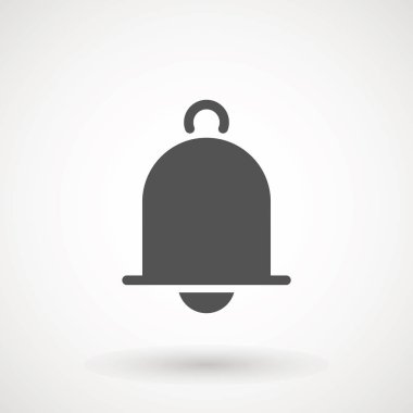 Bildirim simge vektör, malzeme tasarım, sosyal medya elemanı, Kullanıcı arabirimi işareti, Eps, UI, resim, illüstrasyon. Yeni mesaj. Bell kutsal kişilerin resmi ile farklı durum. -Vektör