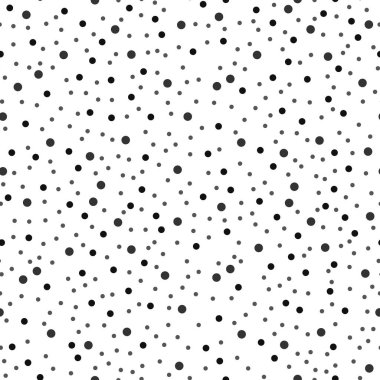 Polka dot tek renkli Seamless modeli. Noktalı arka plan - noktalar vektör çizim