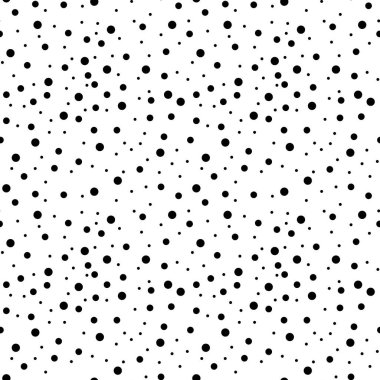 Polka dot tek renkli Seamless modeli. Noktalı arka plan - noktalar vektör çizim